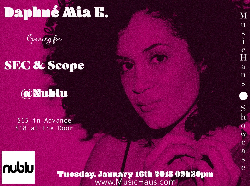 poster of Daphné Essiet show at Nublu New York on January 16th 2018